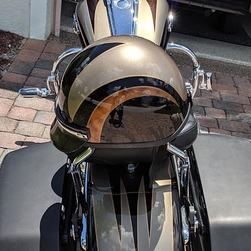 Custom Painted Seer Half Shell Motorcycle Helmet