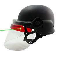 Super Seer S1711 ballistic riot helmet with laser beam protection