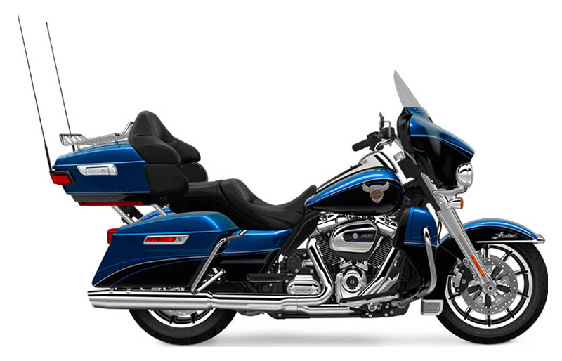 Seer Custom Carbon Fiber Harley-Davidson Motorcycle Helmet 115th Anniversary Legend Blue with Vivid Black