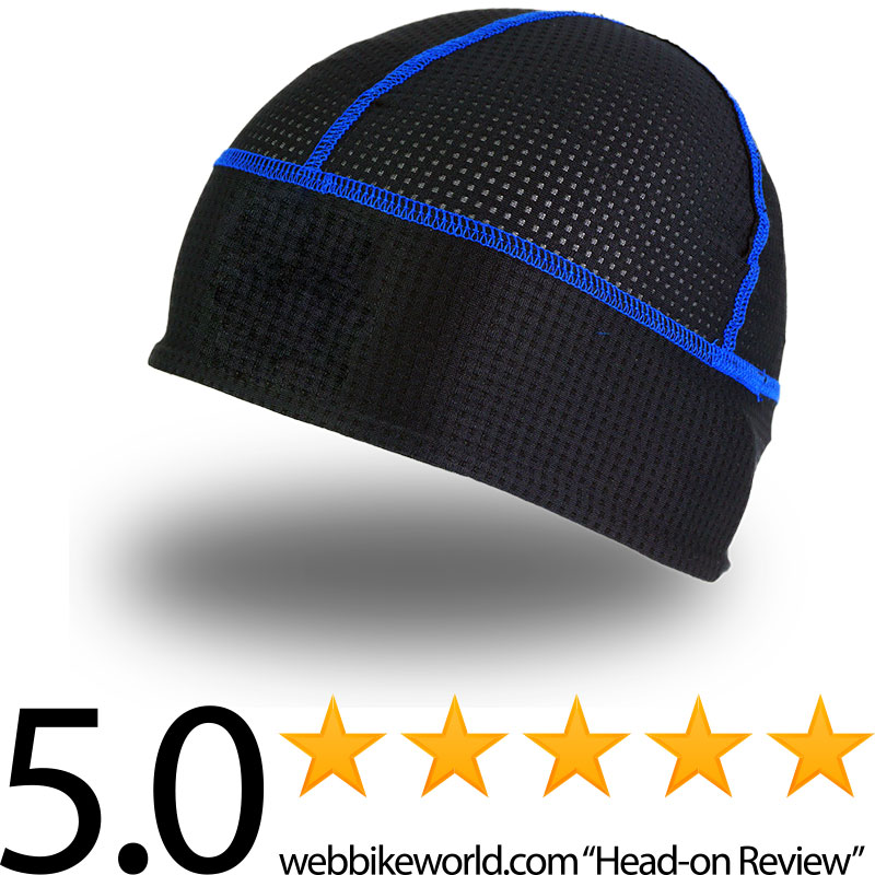 Seer Cool Cap, webbikeworld review, helmet cooling liner