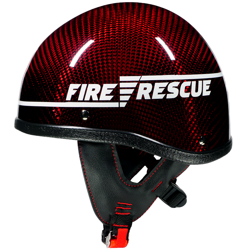 Three-quarter view of the DIM FIRE Fire and EMS ballistic helmet