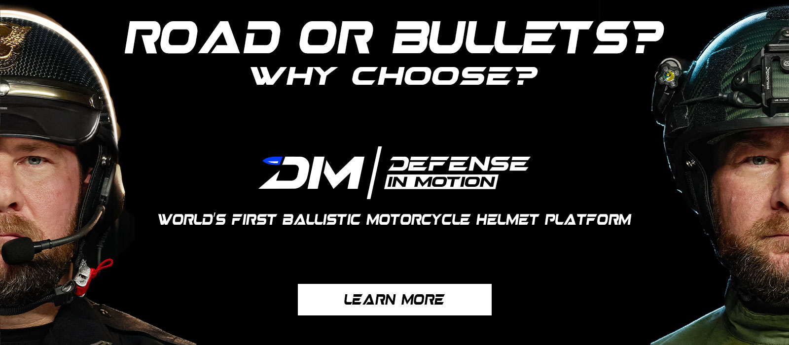 Defense In Motion - World's First Ballistic Motorcycle Helmet Platform