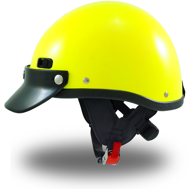 Super Seer High Visibility Yellow Lightweight Carbon Fiber Motorcycle Half Shell Helmet Order your High Vis Yellow Carbon Fiber Helmet Here