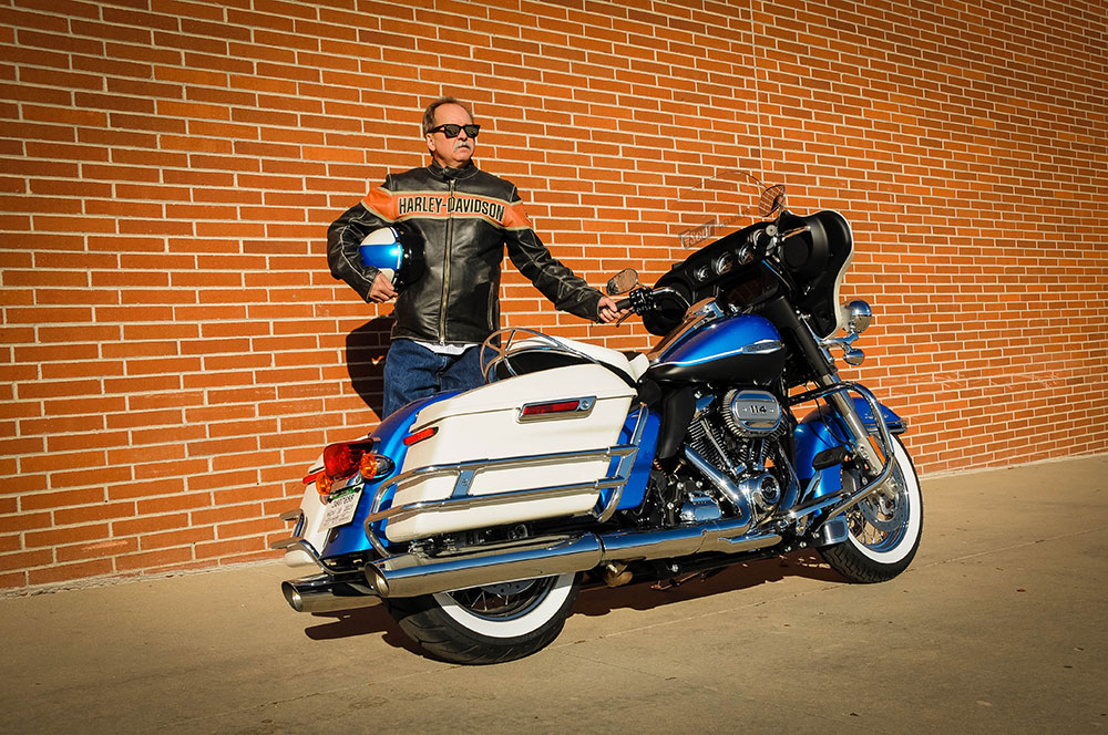 Super Seer, Custom, Color Matched, Harley-Davidson Electra Glide Revival Hi-Fi Blue with Birch White and Denim Vivid Black Revival Trim, Carbon Fiber, Motorcycle Helmet