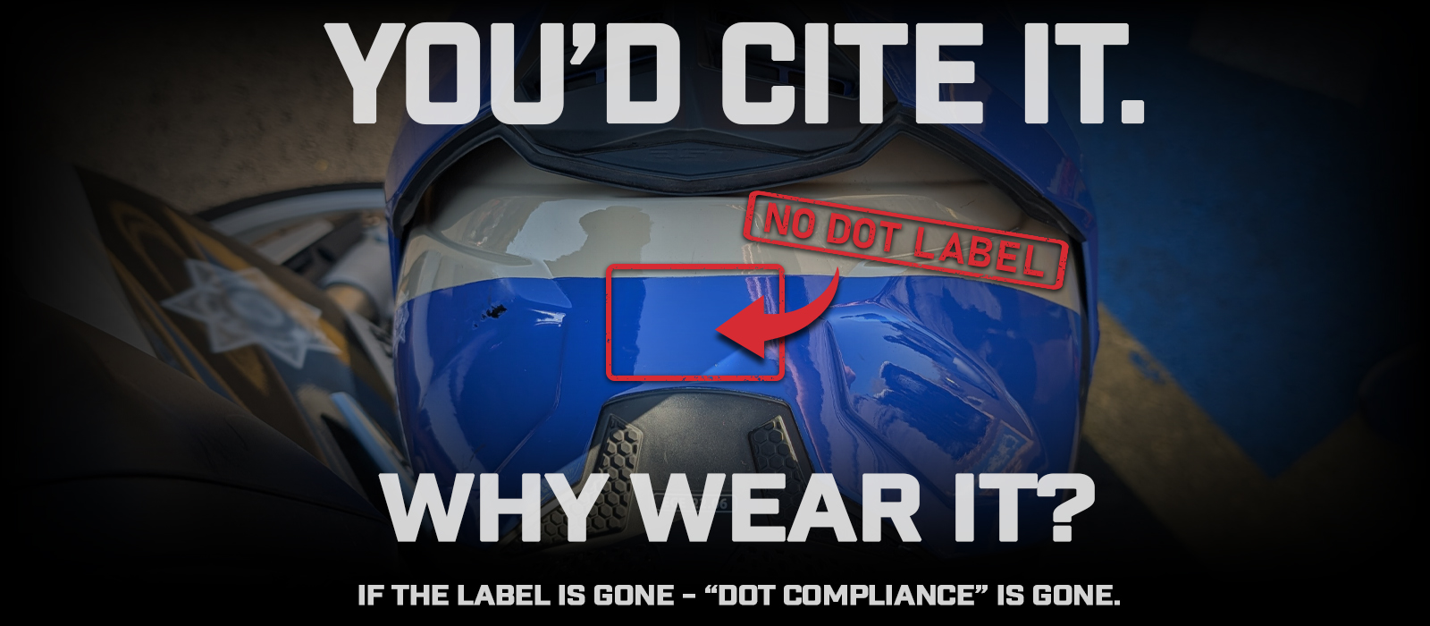 LS2 Advant X Carbon DOT certified rear label