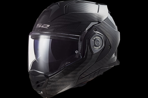 LS2 Police Helmet, Solid Matte Black