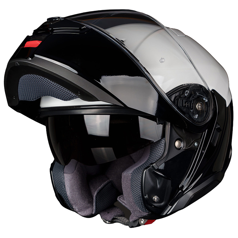 Shoei Neotec 3 LE White / Black Lo Rise modular helmet with chin bar open