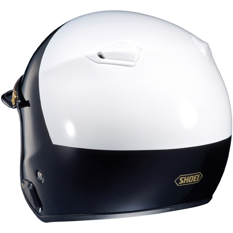 Shoei RJ Platinum-LE police open-face helmet rear view