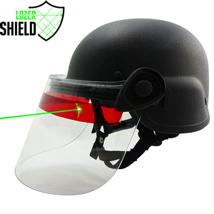 police officer laser beam eye protection ballistic riot helmet