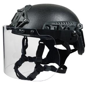 Ballistic High Cut Helmet with Anti Riot Face Shield