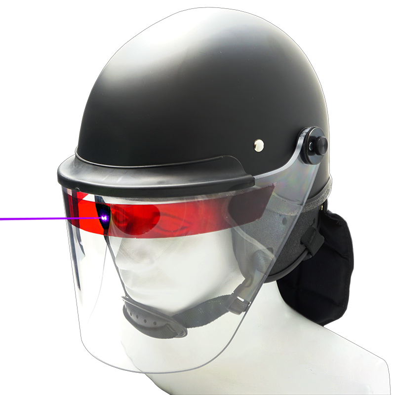 Lazer-Shield eye protection for police officers against violet laser beams