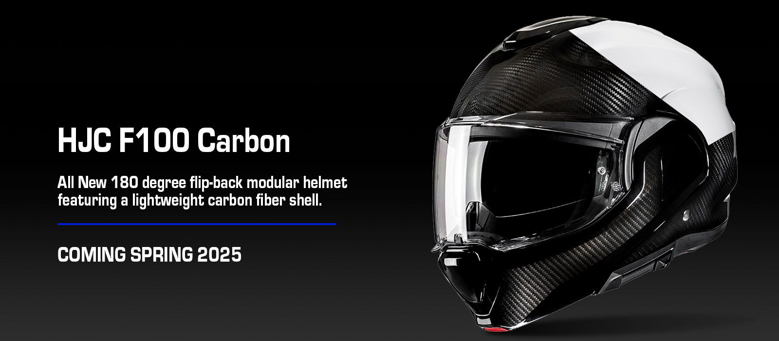 HJC F100 Carbon Modular Police Motorcycle Helmet