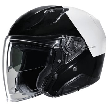 HJC RPHA 71 Police Motorcycle Helmet - Black and White Color