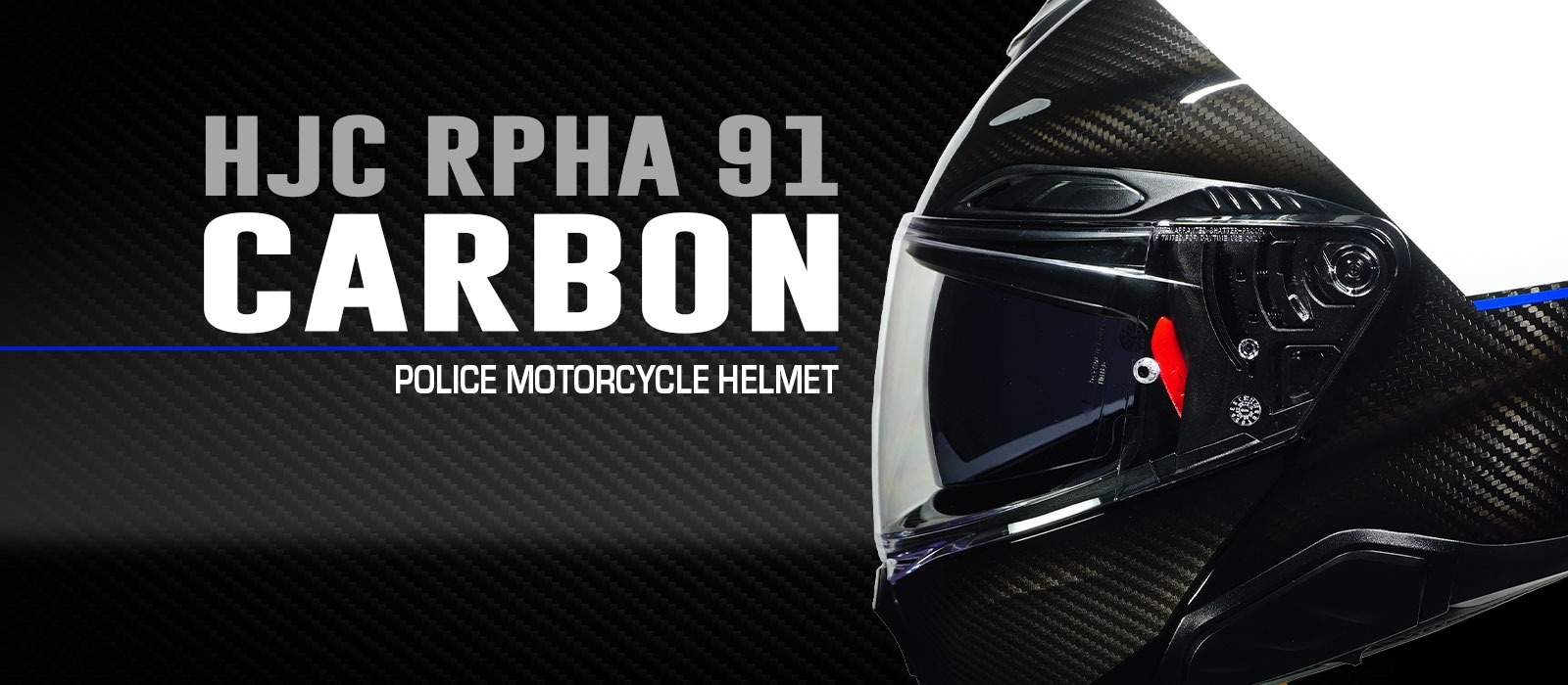 HJC RPHA 91 Carbon Modular Police Motorcycle Helmet