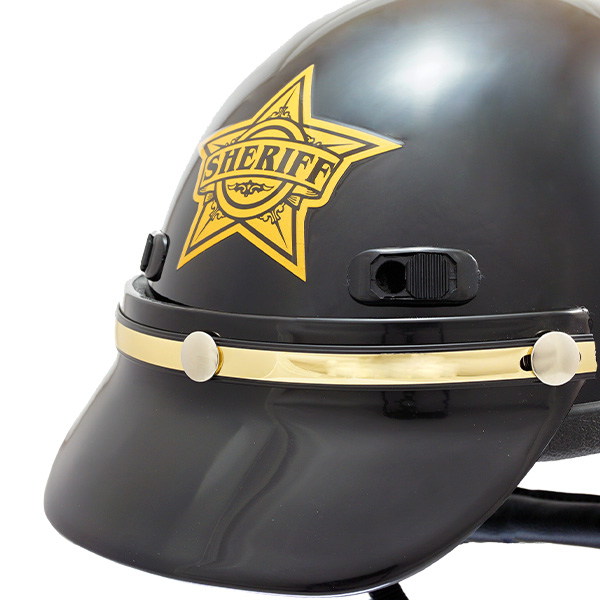 Motorcycle Helmet Sheriff Star Decal