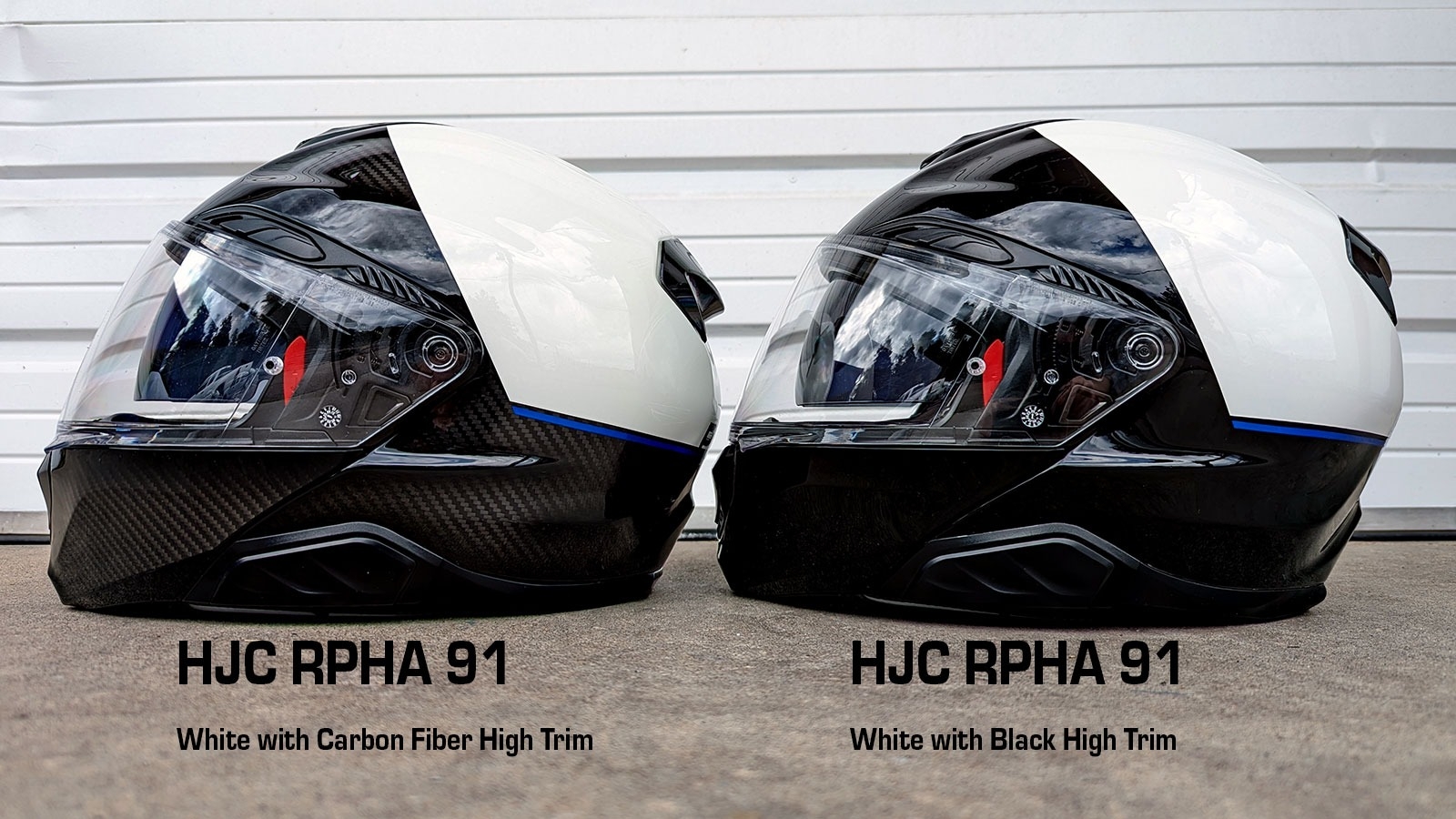 Police Motorcycle Helmet HJC RPHA 91 Carbon Fiber showing available color options