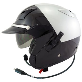 Seer S1642 Three quarter shell helmet communications kit for police motorcycle officers