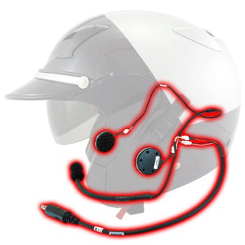 Seer S1642 Police Motorcycle Helmet with three quarter shell helmet kit