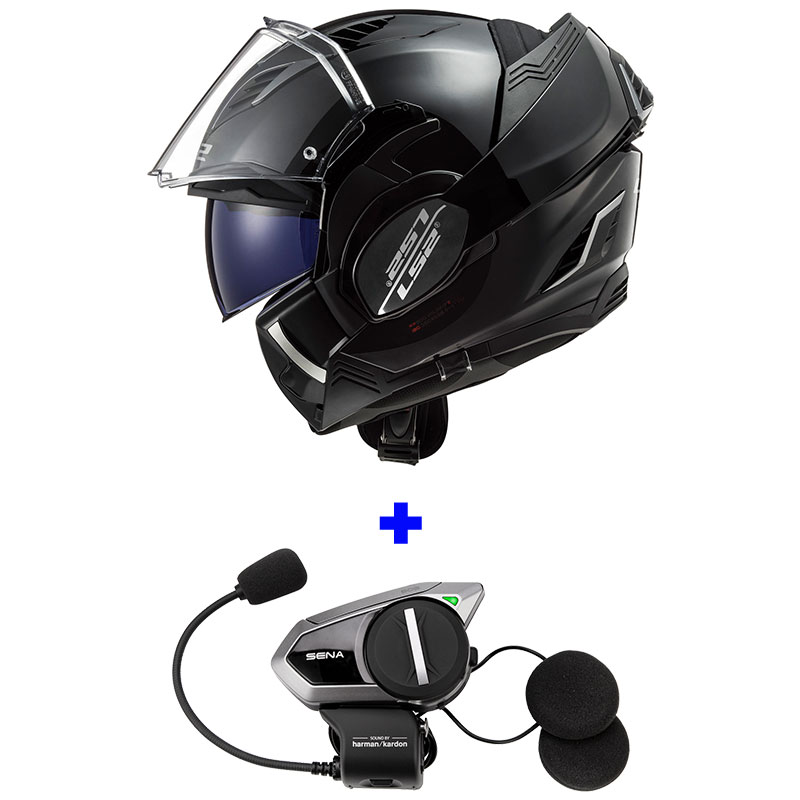 Casco LS2 FF900 Valiant 2 White Bluetooth Intercom Sena - Motomania