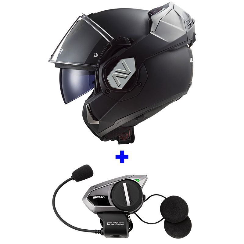 LS2 ADVANT Modular Police Helmet with SENA Bluetooth communications