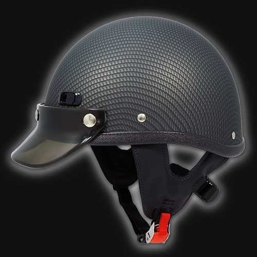 Super Seer Carbon Fiber Half Shell Motorcycle Helmet with Matte Finish