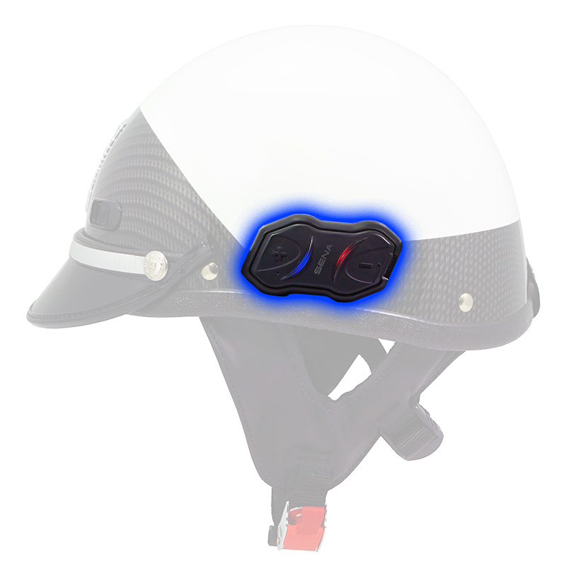 Seer S2108 Carbon Fiber Helmet with Sena 10R Bluetooth Communications