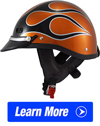 Seer Carbon Fiber Motorcycle Police Helmets, Lightweight, Half Shell, DOT Approved, Made in USA