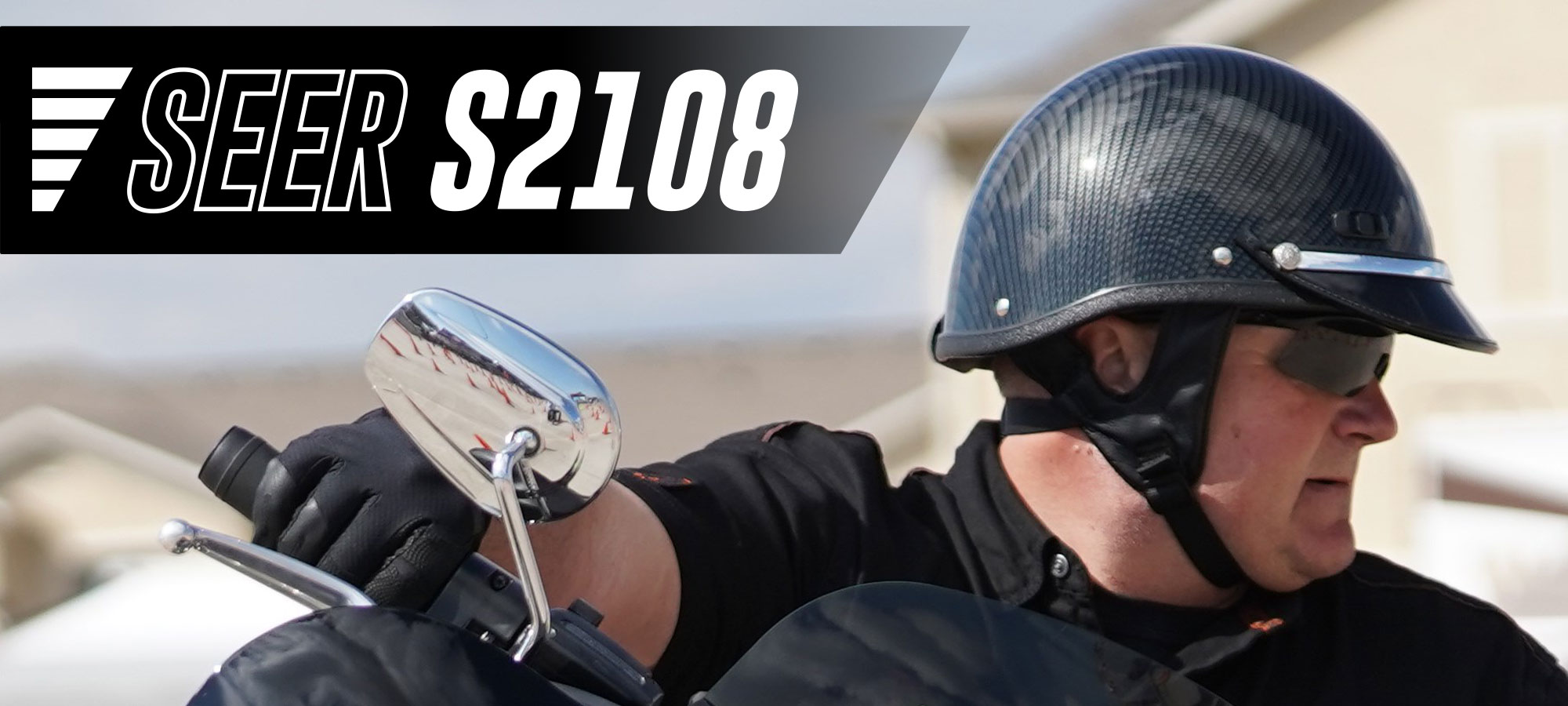 Super Seer S2108 Carbon Fiber Police Motorcycle Helmet