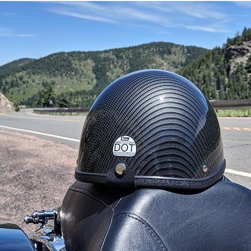 Seer Gloss Carbon Fiber Half Shell Motorcycle Helmet