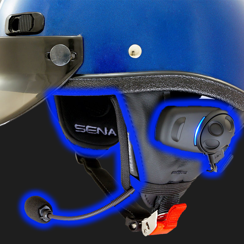 Sena Bluetooth Headset for Super Seer Half Shell Motorcycle Helmets