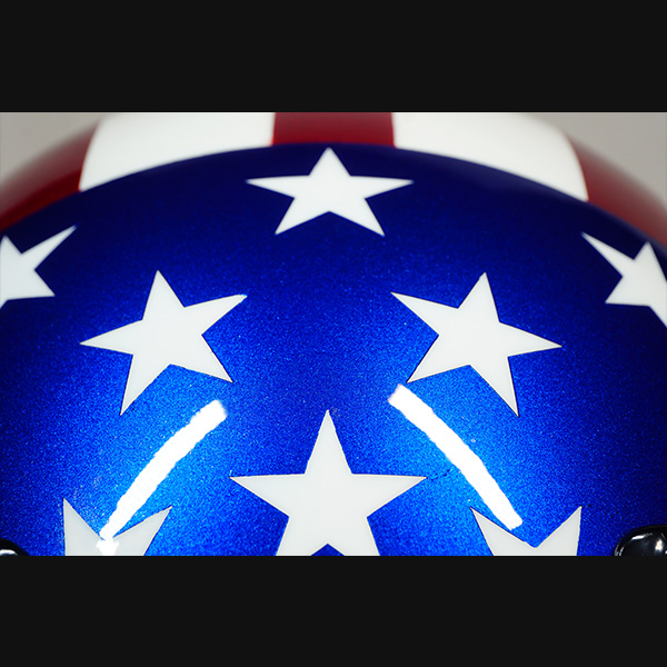 American Made Stars and Stripes Motorcycle Helmet | Super Seer