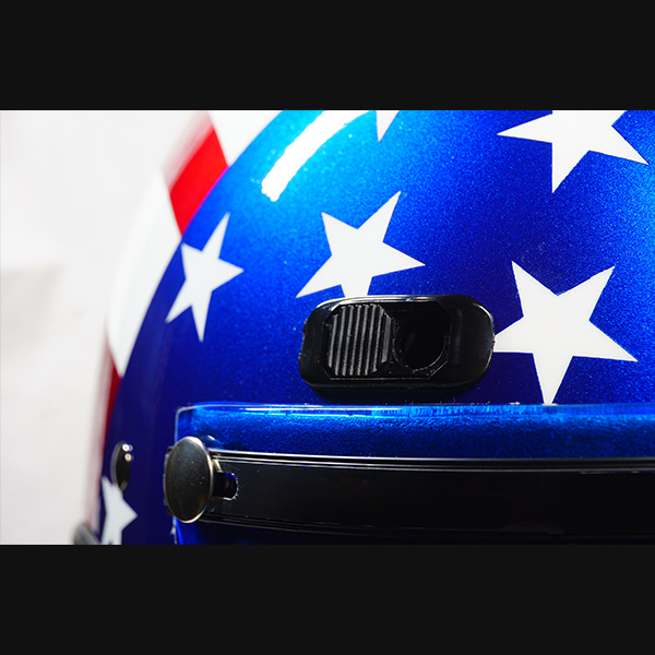 Seer Half Shell Motorcycle Helmet - Stars and Strips American Flag Helmet