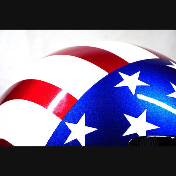 American Flag Half Shell Motorcycle Helmet
