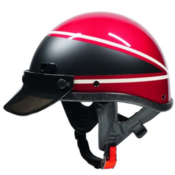 Harley-Davidson Highway King Hi-Fi Magenta half shell motorcycle helmet