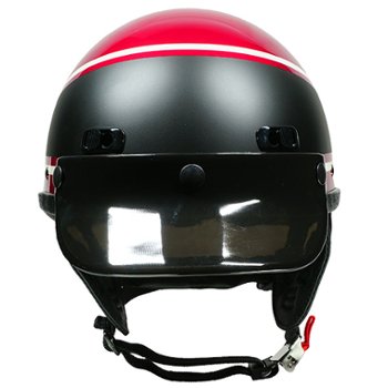 Hi-Fi Magenta Highway King motorcycle helmet front
