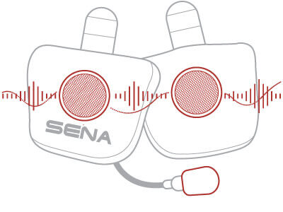 SENA SPH10H-FM BLUETOOTH HEADSET FOR HALF-HELMETS
