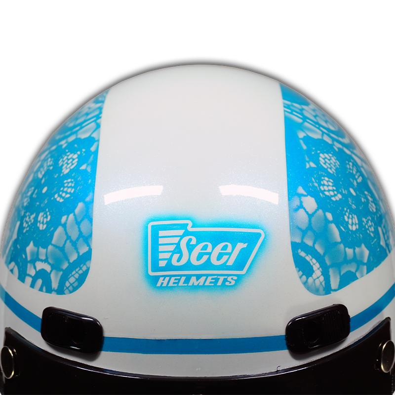 
S2102 Carbon Fiber Touring Helmet - Lace Design