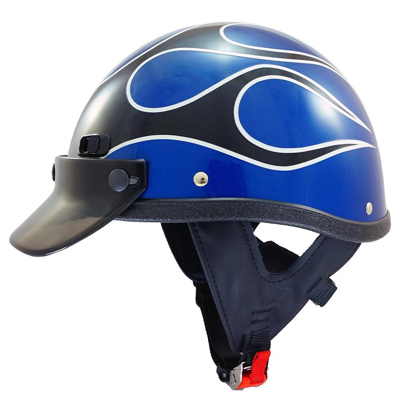 
S2102 Carbon Fiber Touring Helmet - Flame Color