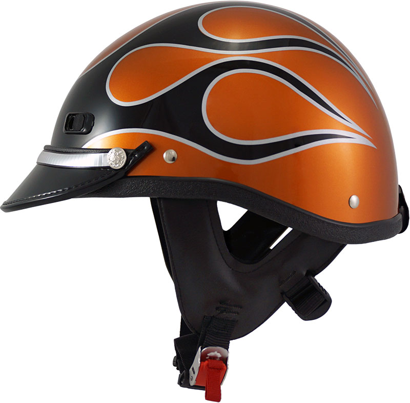 
S2108 Carbon Fiber Touring Helmet - Flame Trim